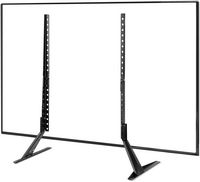 ACGAM - Universal TV Stand, Mount for 23-75 inch Flat & Curved Screen TV, Height Adjustment with ... - Large Front