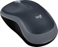 Logitech - M185 Wireless Optical Ambidextrous Mouse - Wireless - Swift Gray - Large Front