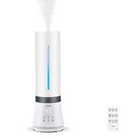 Costway Ultrasonic Humidifier for Large Room 9L/2.38Gal Warm & Cool Mist Top Fill Ultrasonic Air ... - Large Front