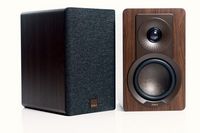 DALI - Kupid Designer Bookshelf Speakers - Dark Walnut - Large Front