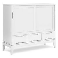 Simpli Home - Harper Medium Storage Cabinet - White - Large Front