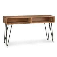 Simpli Home - Hunter Console Sofa Table - Natural - Large Front