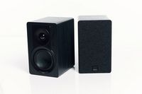 DALI - Kupid Designer Bookshelf Speakers - Ash - Black - Large Front