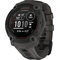 Garmin - Instinct E GPS Smartwatch 45 mm Fiber-reinforced Polymer - Black with Charcoal Band - (2... - Large Front