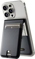 JOURNEY - LOC8 MONEY CLIP MAGSAFE FINDER WALLET AND STAND - MIDNIGHT - Large Front