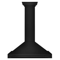 ZLINE - 36 inches - Convertible & Externally Vented - Wall Range Hood - Black stainless steel - Large Front