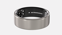 Ultrahuman - Ring AIR - Smart Ring - Size Before You Buy -  Size 7 - Raw Titanium - Large Front