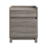 Linon Home Décor - Tennyson Wood Filing Cabinet - Gray - Large Front