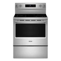 Maytag - 30-Inch Wide Electric Range With No Preheat Air Fry and Air Baking - 5.3 cu. ft - Stainl... - Large Front