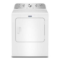 Maytag - 7.0 Cu. Ft. Gas Dryer with Pet Pro Option - White - Large Front