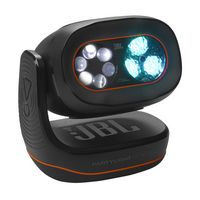 JBL - PartyLight Beam bluetooth projection party light - Black - Large Front