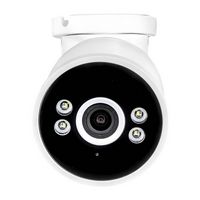 Swann - AdvancedX 4K Security Camera PoE Outdoor Bullet, Color Night Vision, Smart Video Analytic... - Large Front