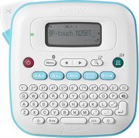 Brother - P-touch PT-N25BT Personal Connected Label Maker with Btag Tape - White - Large Front