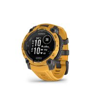 Garmin - Instinct 3 Solar GPS Smartwatch 45 mm Fiber-reinforced Polymer - Solar Sunburst with Sun... - Large Front