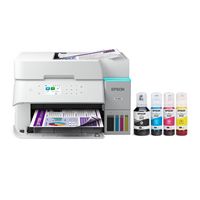 Epson - EcoTank ET-3950 Wireless All-in-One Color Supertank Inkjet Printer - White - Large Front