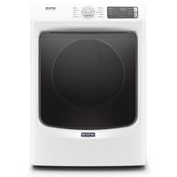 Maytag - 7.3 Cu. Ft. Stackable Gas Dryer with Extra Power Button - White - Large Front