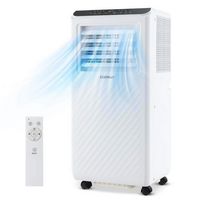 Costway 8000 BTU Portable Air Conditioner Cools up to 250 sq.ft 3 -in-1 Air Cooler Dehumidifier F... - Large Front