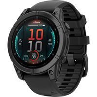 Garmin - fēnix E GPS Smartwatch 47mm Fiber-reinforced polymer - Slate Gray Steel - Large Front