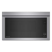 KitchenAid - 1.1 Cu. Ft. Over-the-Range Microwave with Flush Built-in Design and PrintShield Fini... - Large Front