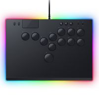 Razer - Kitsune All-Button Optical Arcade Controller for PS5 and PC - Black - Large Front