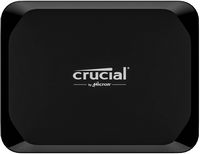 Crucial - X9 1TB External USB-C SSD - Black - Large Front