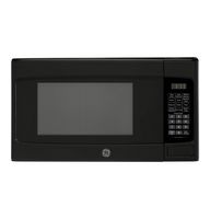 GE - 1.1 Cu. Ft. Countertop Microwave with Convenience Cooking Controls - Black - Large Front