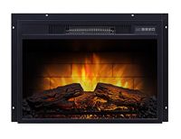 Whalen Furniture - Fireplace Insert for Whalen Adelia or Thannon TV Stands - black - Large Front