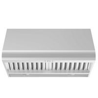 ZLINE - 36 inches - Externally Vented & Convertible - Under cabinet Range Hood - Brushed Stainles... - Large Front