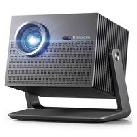 BladeCine - Cube 600 Netflix Projector, 1080P Portable Projector - Grey - Large Front
