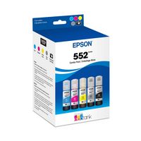 Epson - T552 Dye Clr Combo CMYPkGy Ink - Photo Black/Cyan/Magenta/Yellow/Gray - Large Front