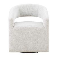 OSP Home Furnishings - Devin Swivel Chair - White - Large Front