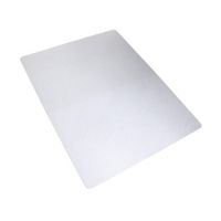 Floortex - Cleartex Rectangular with Fold Polypropylene Chair Mat for Carpets 36 x 48 inches - White - Large Front