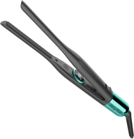 RevAir - .3 inch Tourmaline Ceramic Coated Micro Edge Styler - Black & Teal - Large Front