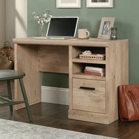 Sauder - Aspen Post Single Ped Desk Pmo - Prime Oak - Large Front