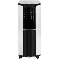 Gree - Portable Air Conditioner with Remote Control for a Room up to 350 Sq. Ft - White/Black - Large Front