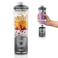 Ninja - Blast Max Portable Blender with 22oz Twist & Go Vessel - Cool Gray - Large Front