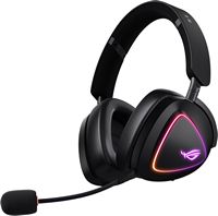 ASUS - ROG Delta II Wireless Gaming Headset for PC, Xbox, PS5 and Switch - Black - Large Front