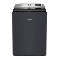 Maytag - 5.2 Cu. Ft. Smart Top Load Washer with Extra Power - Midnight Steel - Large Front