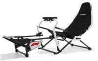 PlaySeat - Challenge DD F1 Edition Foldable and Adjustable Metal Gaming Sim Racing Cockpit - White - Large Front