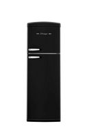 Unique Appliances - Classic Retro 11 cu.ft. Top Freezer Refrigerator - Midnight Black - Large Front