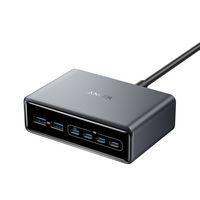 Anker - Prime Desktop Charger (200W, 6 Ports, GaN) - Silver - Large Front