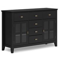 Simpli Home - Artisan Sideboard Buffet - Black - Large Front