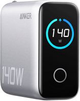 Anker - Laptop Charger (140W, 4-Port, PD 3.1) - Silver - Large Front