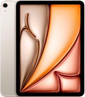 Apple - 11-inch iPad Air M3 chip Built for Apple Intelligence Wi-Fi + Cellular 512GB - Starlight ... - Large Front