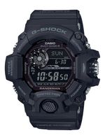 Casio - Men's G-Shock Rangeman Triple-Sensor Atomic Solar 54mm Watch - Black - Large Front