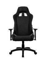 Arozzi - Avanti Soft Fabric Chair - Pure Black - Large Front