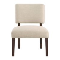 OSP Home Furnishings - Jasmine Accent Chair - Cream - Large Front