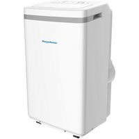 Keystone - 250 Sq. Ft. Portable Air Conditioner with Dehumidifier - White - Large Front