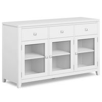 Simpli Home - Cosmopolitan Sideboard Buffet - White - Large Front