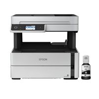 Epson - EcoTank ET-M3170 Wireless Monochrome All-in-One Supertank Printer - White - Large Front